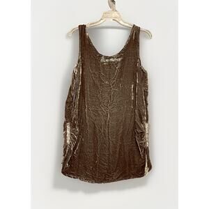 I Am Threads Boutique Velvet Dress Tank Top Western Boho Layer Women's Large